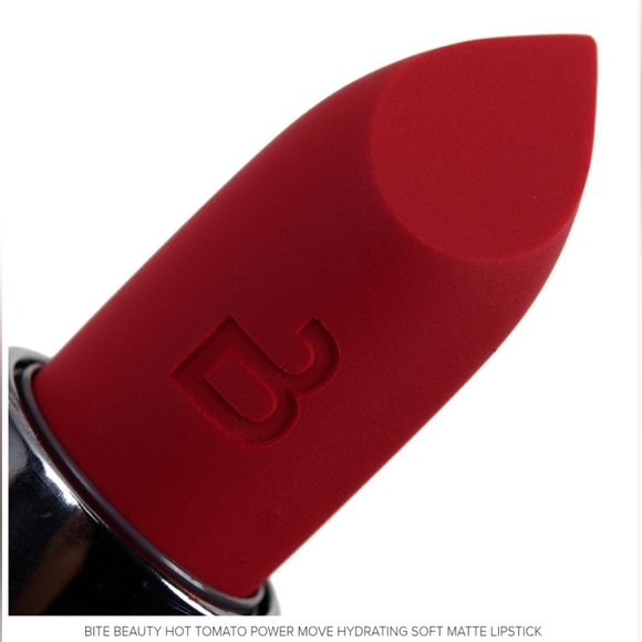 Bite Beauty Mini Travel Hot Tomato Red Power Move Soft Matte Lipstick 1.25g Good - Picture 2 of 16